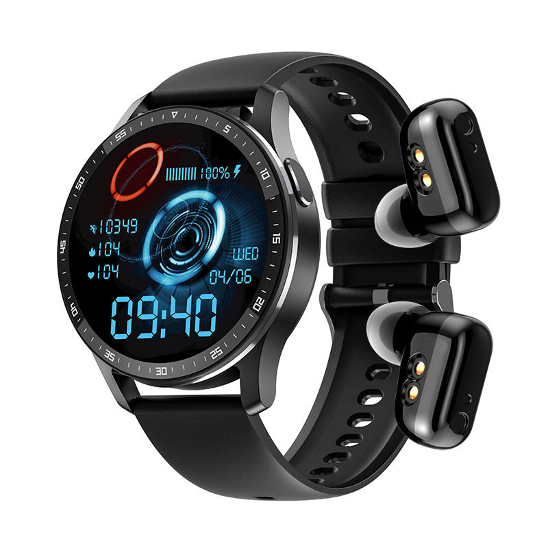 Smart Watch Bluetooth Calling 2-in-1 Headset Smart Athletic Bracelet